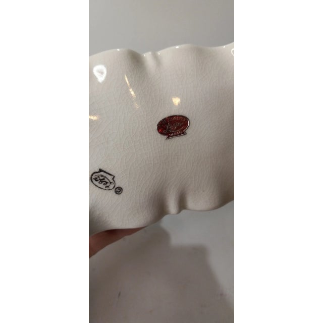 White 1950s Instant Coffee Green Stove Canister Figural Oven Ceramic Lego Japan For Sale - Image 8 of 12