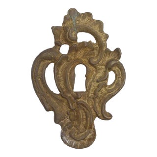 Mid 20th Century Bronze Art Nouveau Door Keyhole Cover For Sale