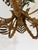 1950 French Tole Faux Palm Tree Five-Light Chandelier Mid Century Modern For Sale - Image 9 of 10