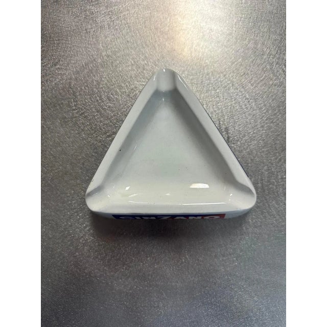 Vintage Cinzano Vermouth ashtray. This Italian ceramic ashtray is in great vintage condition and features the red and blue...