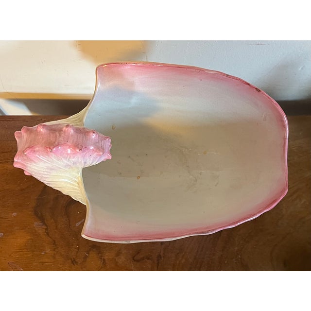 Antique 19th Century Wedgwood Pearlware Centerpiece - Pink Nautilus Sea Shell Compote Tureen For Sale - Image 11 of 16