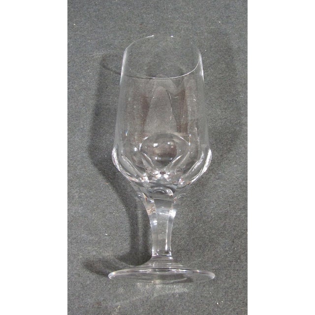 Vintage Josair Napoleon Cut Crystal Goblets, Set of 4, 6 3/4 In, 8 Oz For Sale In Austin - Image 6 of 9