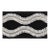 Sample - Schumacher Ogee Embroidered Tape in Black For Sale