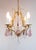 Metal French Bronze Chandelier with Violet Crystals, 1970s For Sale - Image 7 of 11