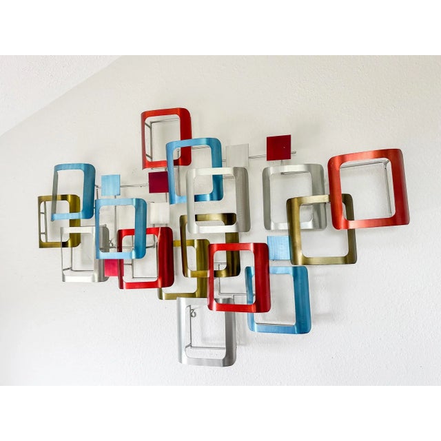 Retro Modo Metal Wall Sculpture Art by JasonW Studios Signed Chairish