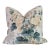 Lee Jofa Althea Cotton Chintz 20" Pillow in Citron With Cord- Single For Sale