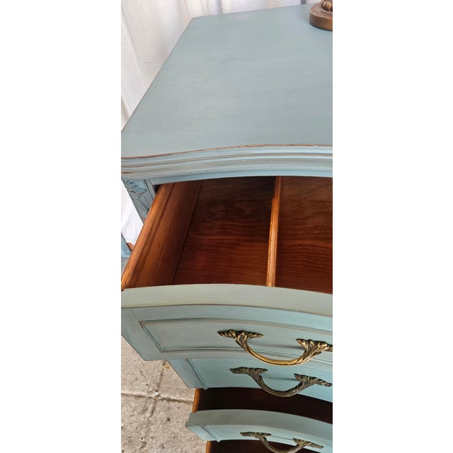 Vintage Turquoise Dresser, French Provencial, 1950's For Sale - Image 12 of 12