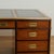 1960s Vintage Large Scale Leather Top Campaign Style Partners Desk by Baker For Sale - Image 5 of 18