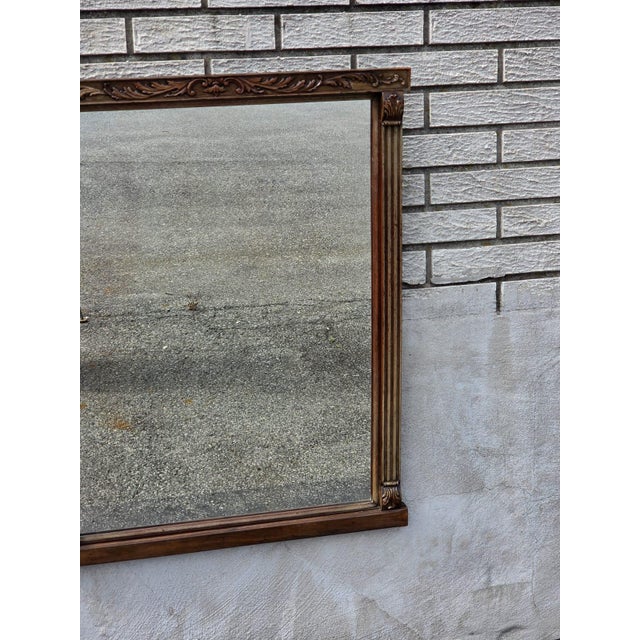 Brown 1920 Regency Style Walnut Mirror. For Sale - Image 8 of 14