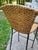 Late 20th Century Late 20th Century Wicker Iron Bar Counter Stools Pair For Sale - Image 5 of 10