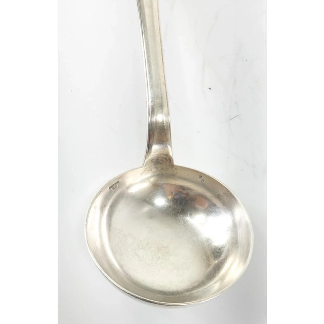 French Early 20th Century French Christofle Alfenide Silverplate Soup or Punch Serving Ladle For Sale - Image 3 of 11