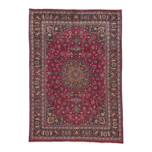 Mid 20th Century Mid 20th Century Vintage Persian Mashhad Rug - 08'01 x 11'06