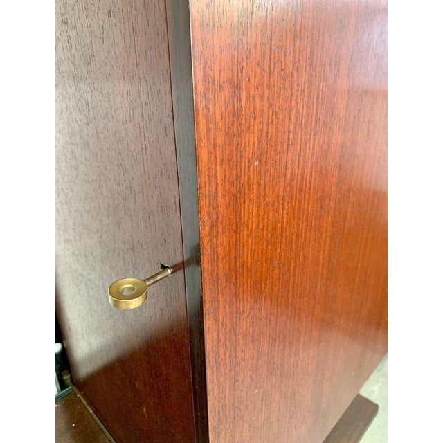 Wood Iron and Wood Wall Bookcase by Osvaldo Borsani for Tecno, 1960s For Sale - Image 7 of 16