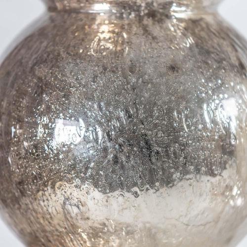 Vintage Silver Mirrored Murano Table Lamps, Set of 2 For Sale - Image 3 of 7