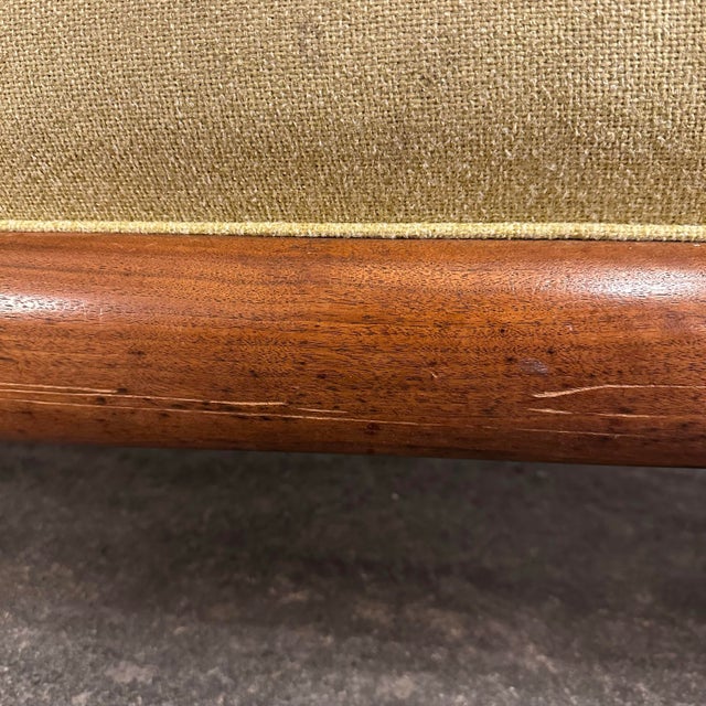 Mid 20th Century Adrian Pearsall Gondola Sofa With Walnut Frame For Sale - Image 10 of 12