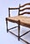 Vintage French Provincial Style Ladder Back Bench Rush Seat For Sale - Image 4 of 16