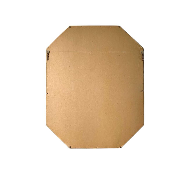 Late 20th Century Mirror Faux Bamboo Design Heavy Chinoiserie Vintage Hollywood Regency Decor For Sale - Image 4 of 4