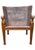 Suede and Teak Open Frame Safari Chairs with Sling Arms, 2000s, Set of 2 For Sale - Image 13 of 14
