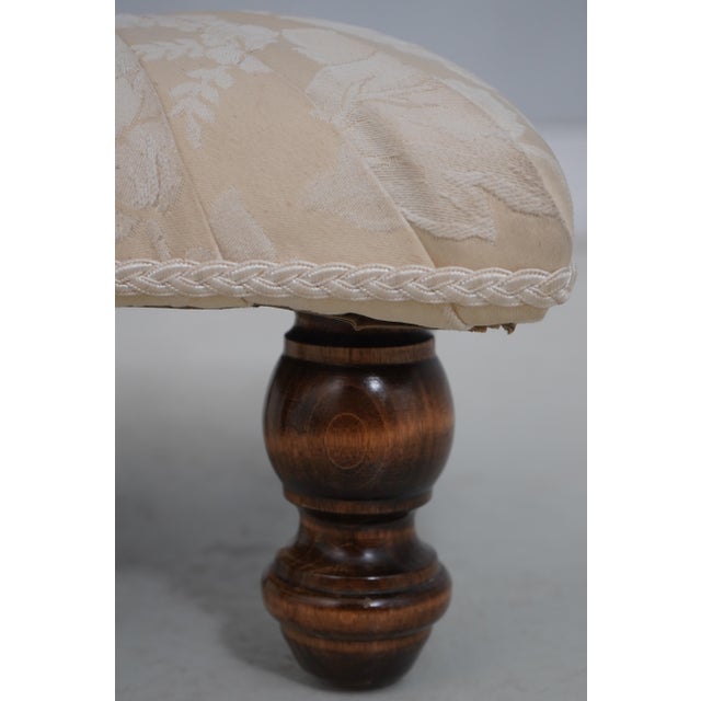 1980s 1980s Monaco Slip Seat Ottoman Footstool For Sale - Image 5 of 10