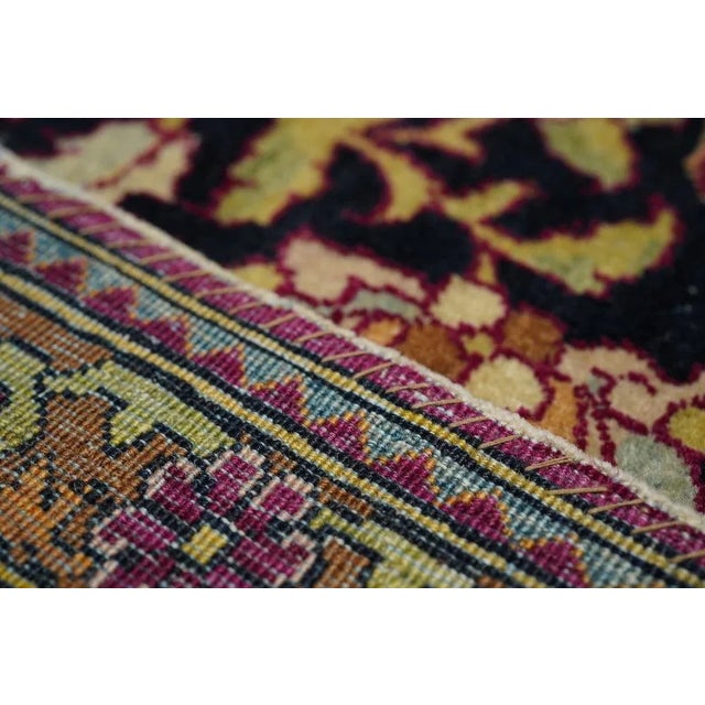 Antique Tehran Rug 4'8'' x 7'4'' For Sale - Image 9 of 9