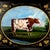Metal 20th Century Hand-Painted English Countryside Art Decorative Metal Tray For Sale - Image 7 of 12