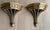 Pair of Large Vintage Gilt & Ebonized Wood Wall Brackets For Sale - Image 4 of 9
