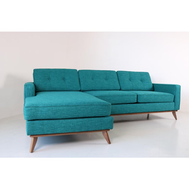 Mid Century Modern Sofa Chaise | Chairish