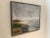 Vintage Swedish coastal painting. Light and airy colors depicting part of a beach. Silver wood frame. Measures 19”x23”...