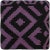 Purple Boho Chic Black/Purple Handmade Kilim Upholstered Ottoman For Sale - Image 8 of 11