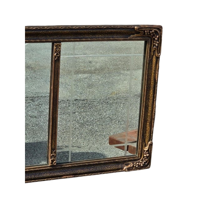 19th Century Art Deco Hand Painted Gilded Fireplace Mirror. For Sale - Image 18 of 18