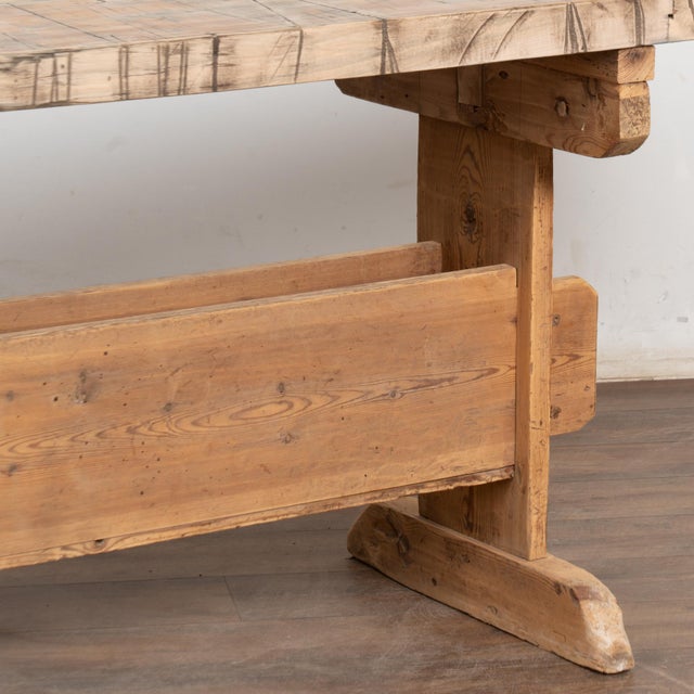 19th Century Rustic Swedish Work Table Console For Sale - Image 10 of 12