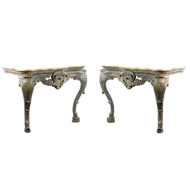 Vintage, Exquisitely Crafted Medieval French Louis XV-style Entryway Table For Sale - Image 10 of 11
