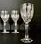 Transparent Vintage Gorham Regalta Cut Diamond, Faceted Stem Crystal Goblets, Set of 6 For Sale - Image 8 of 10