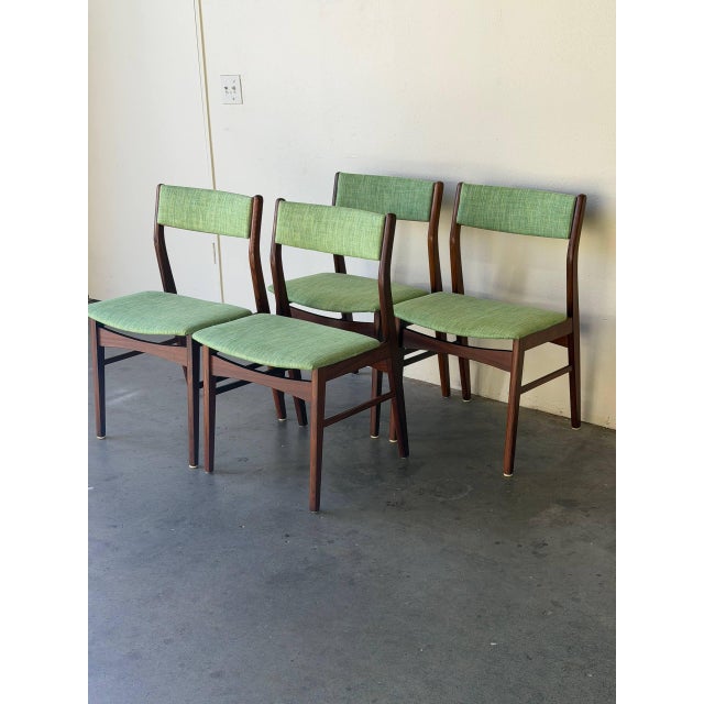Wood 1960s Set of 4 Danish Teak Dining Chairs in Style of Erik Buch Mid Century Modern For Sale - Image 7 of 10