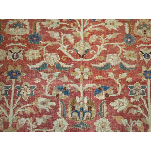 Persian Fine Early 20th Century Antique Persian Sultanabad Carpet - 8'3" x 11'3" For Sale - Image 3 of 6
