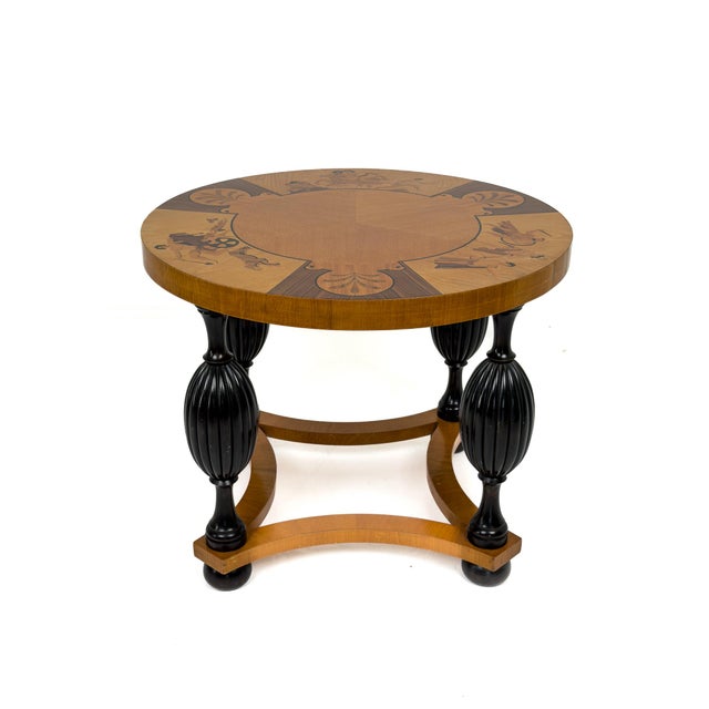 Swedish Grace Marquetry Table by Birger Ekman for Mjölby Intarsia, 1935 For Sale - Image 10 of 10