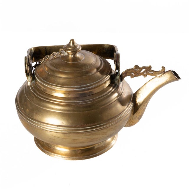 18th Century Brass Tea Kettle For Sale - Image 9 of 10