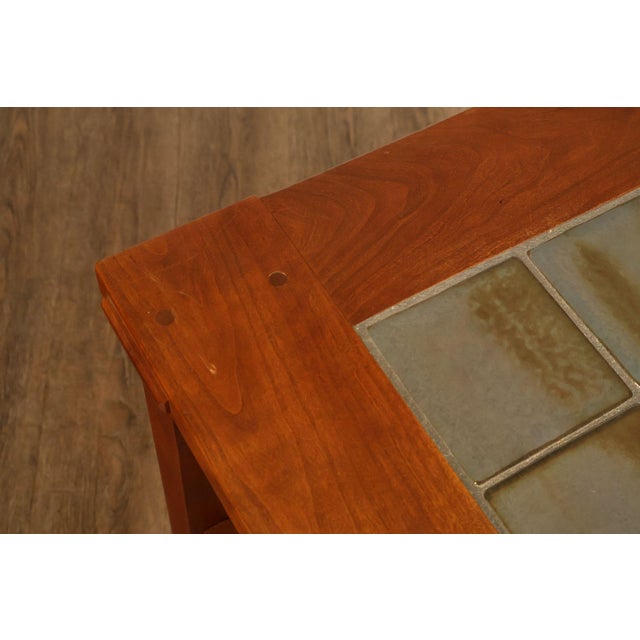Stickley Mission Collection Tile Top Cherry End Table For Sale In Philadelphia - Image 6 of 18