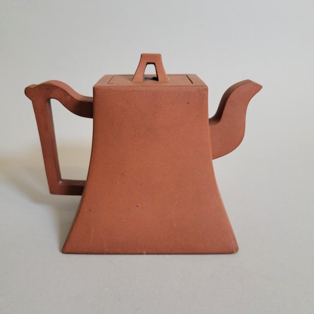 1970s Chinese Yixing Clay Teapot With Archaistic Script For Sale - Image 4 of 9