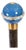 Antique Lapis Lazuli Walking Stick Cane by Briggs, 1890s For Sale
