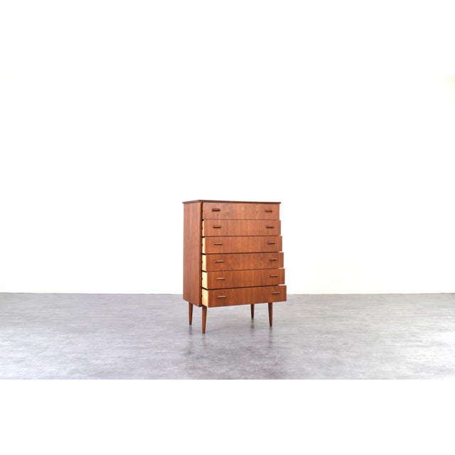 Mid-Century Modern Danish Teak Chest of Drawers, 1960s For Sale - Image 4 of 17