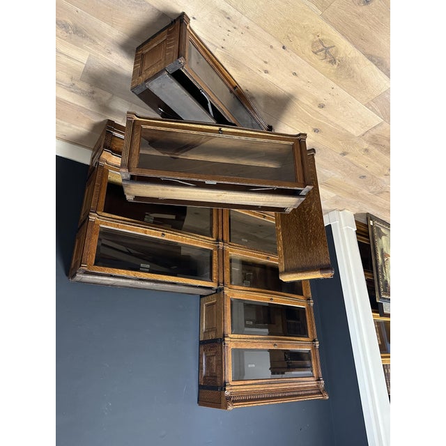 Stackable Display Bookcase from Globe Wernicke, 1890s, Set of 12 For Sale - Image 13 of 16