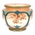 Late 19th Century Royal Worcester Hadley Ware Hand-Painted Porcelain Cache Pot — Art Nouveau Floral Jardiniere, England For Sale