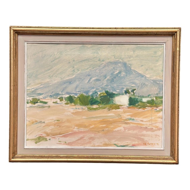 Ib Tollberg, Coastal Landscape, 1960s, Oil Painting on Canvas, Framed For Sale