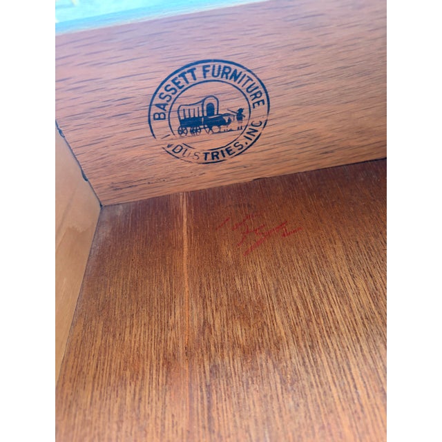 Wood Vintage Bassett Dresser For Sale - Image 7 of 7
