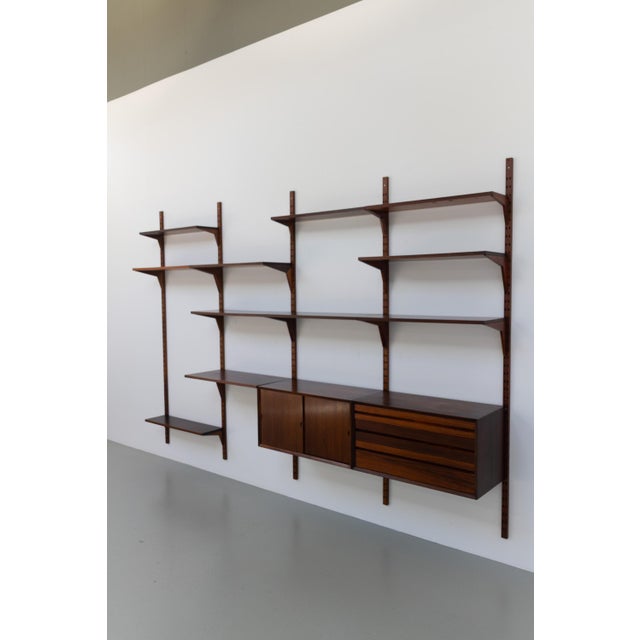 Mid-Century Modern Vintage Danish Pau Ferro Modular Wall Unit by Poul Cadovius for Cado, 1960s For Sale - Image 3 of 18