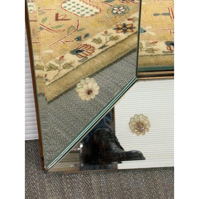 Transparent In the Style of Donghia Vintage Wall Mirror For Sale - Image 8 of 15