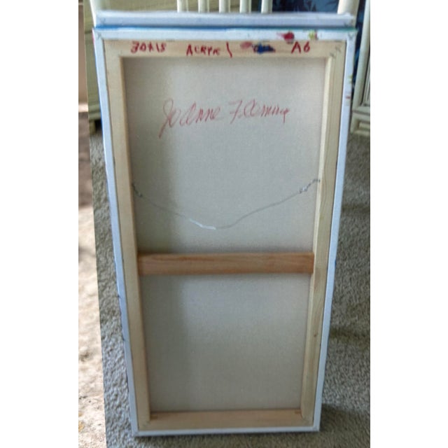 Figurative Abstract Female Portrait of a Woman With Curly Red Hair by JoAnne Fleming For Sale - Image 3 of 7