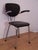Chrome and Black Leathette Office Chair, 1950s For Sale - Image 4 of 8
