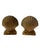 Vintage brass clam shell bookends with a sculptural coastal feel. These substantial, heavy bookends feature deeply...